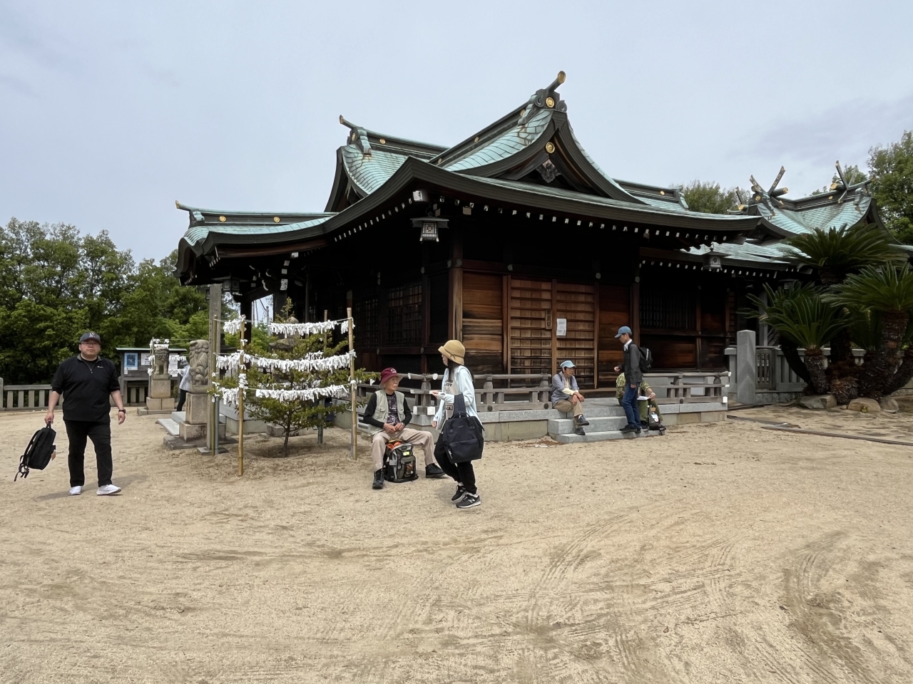 新庄八幡宮に到着